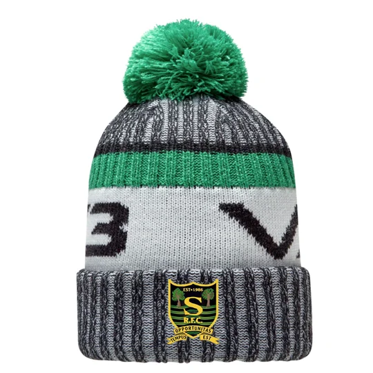 Southmead RFC VX3 Fleece-Lined Bobble Hat - Black/White/Emerald