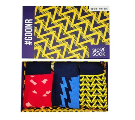 SicSock Retro Shirt Socks Gift Box