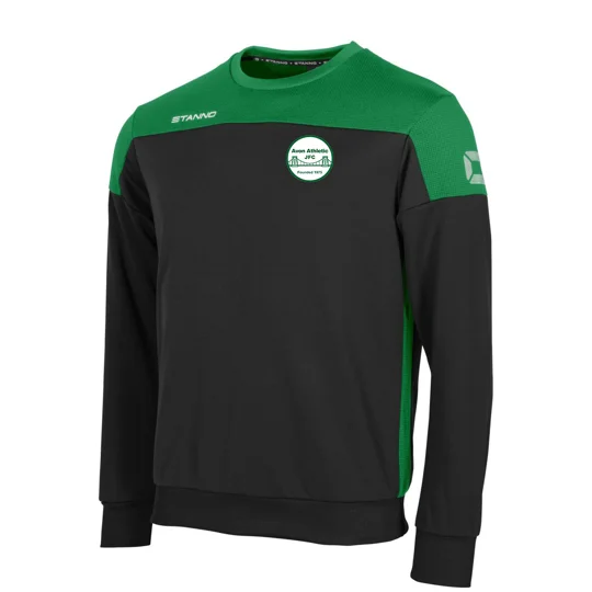 Avon Athletic Stanno Pride Round Neck Top - Black/Green
