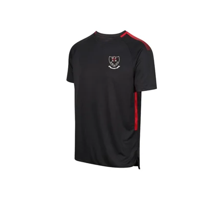 Barton Hill Rugby Edge Pro Tee - Black/Red