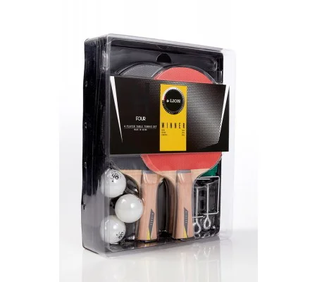LION TS-311 TABLE TENNIS SET WINNER - 4 PLAYER