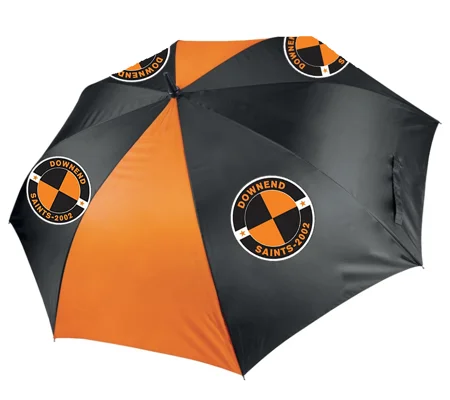 Downend Saints Umbrella - Black/Orange