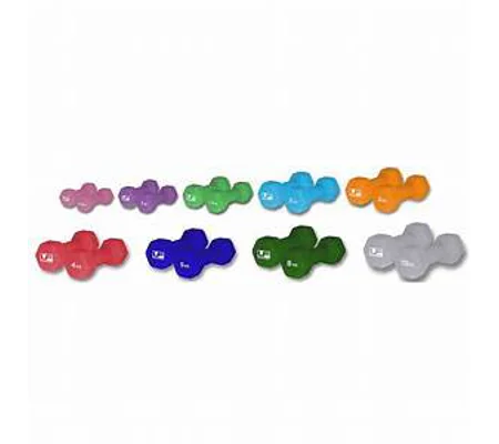 Urban Fitness Hex Dumbbells Dumbells Neoprene Covered Pair