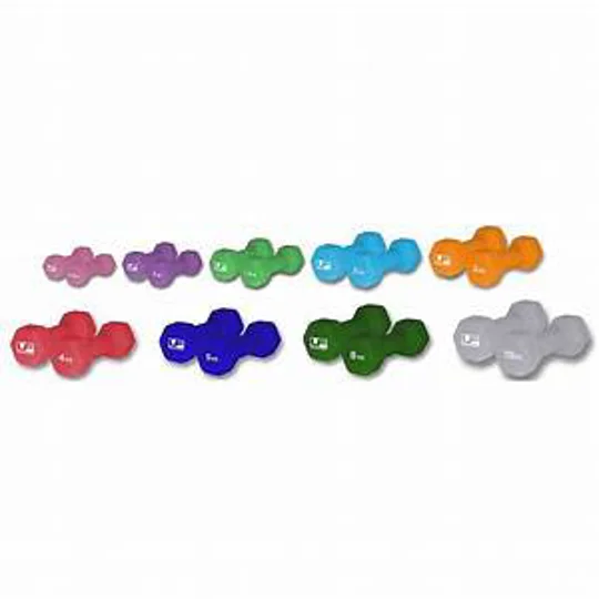Urban Fitness Hex Dumbbells Dumbells Neoprene Covered Pair