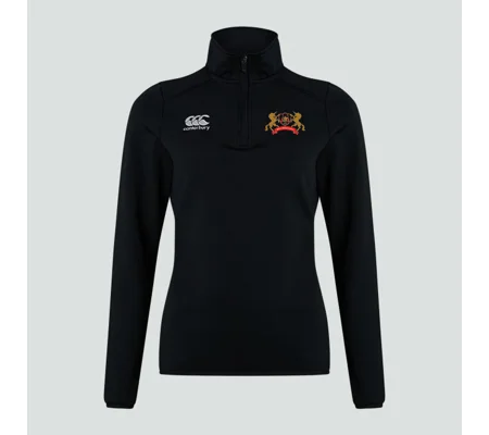 Bristol Ref Society Womens CCC Club 1/4 Zip Midlayer - Black