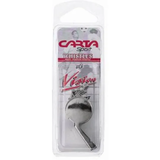 METAL WHISTLES LARGE CARTAS PACK OF 12