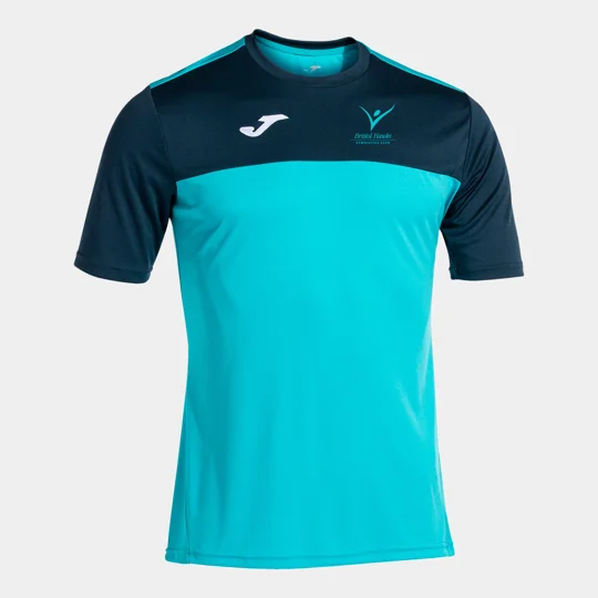 Bristol Hawks Joma Winner T-Shirt - Turq/Navy