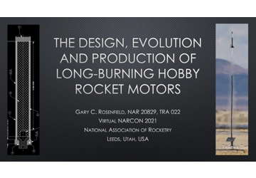 The Design, Evolution and Production of Long-Burning Hobby Rocket Motors