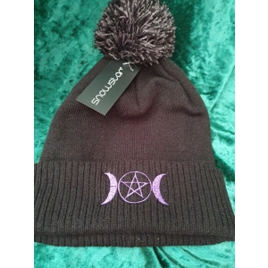 Pentacle /Moon hat/Embroidered