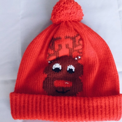 Christmas reindeer bob hat