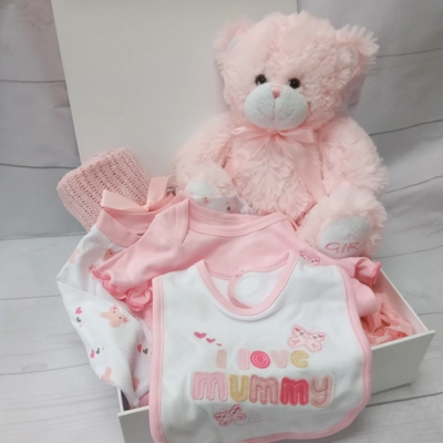 Baby girl gift hamper