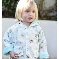 Mermaid print girl’s raincoat