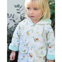 Mermaid print girl’s raincoat