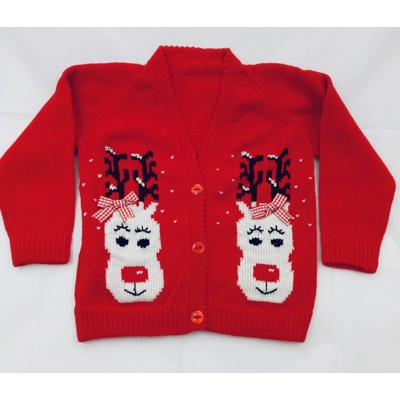 Reindeer Christmas cardigan