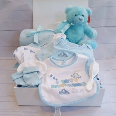 Luxury baby boy hamper