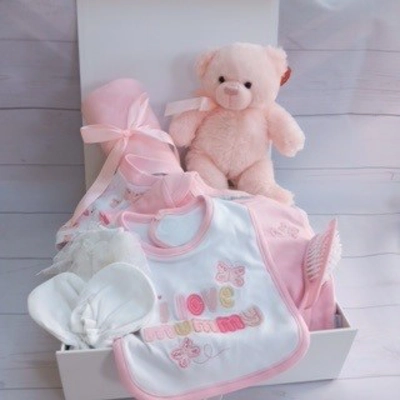 Luxury baby girl hamper