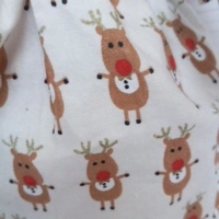 Christmas rag doll cream dress