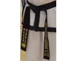ITF Embroided High Quality Black Belts standard