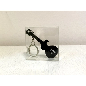 Laser Engraved Guitar Shaped Bottle Opener Keychain Laser Engraved Guitar Shaped Bottle Opener Keychain