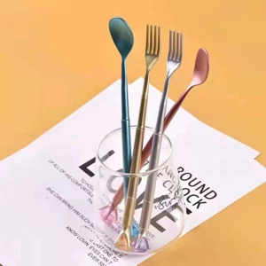 Laser Engraved Spoon & Fork Pen