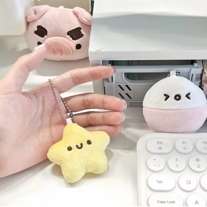 Plushie Squeaky Star Keychain Plushie Squeaky Star Keychain