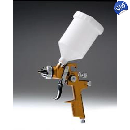 APS HVLP Gold Pro Gravity Spray Gun 1.3 Set Up