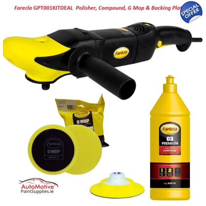 Farecla G PLUS 150mm Rotary Polishing Machine Kit Deal
