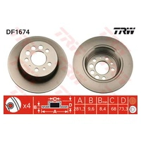 240 Rear brake disks Pair