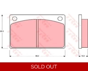 240 & 260 front brake pads Girling