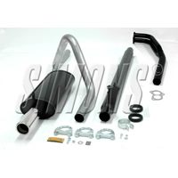 B18/20 twin downpipe Simons sport system