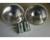 Halogen H4 Headlamps Pair with Bulbs 120, 1800 a..