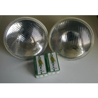 Halogen H4 Headlamps Pair with Bulbs 120, 1800 and 140