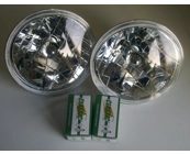 Crystal Halogen Headlamps Pair with Bulbs 120, 1..