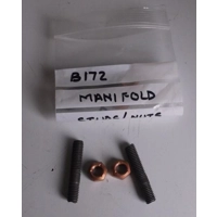 B172 exhaust manifold to downpipe studs with nuts
