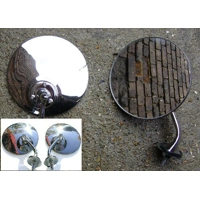 Stainless steel Mirrors Pair