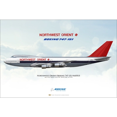 Northwest Orient Boeing 747-151 N605US