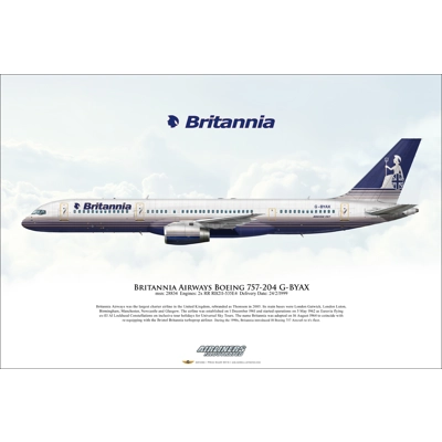 Britannia Airways Boeing 757-204 G-BYAX Britannia Airways Boeing 757-204 G-BYAX