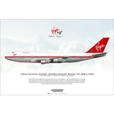 Virgin Atlantic Airways "Maiden Voyager" Boeing 747-287B G-VIRG Virgin Atlantic Airways "Maiden Voyager" Boeing 747-287B G-VIRG