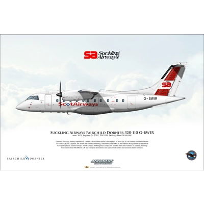 Suckling Airways "ScotAirways" Dornier 328-110 G-BWIR
