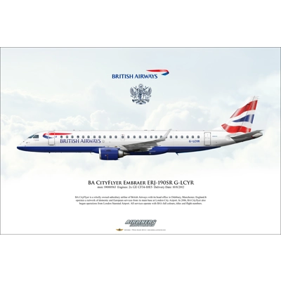 BA CityFlyer Embraer ERJ-190SR G-LCYR BA CityFlyer Embraer ERJ-190SR G-LCYR