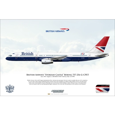 British Airways Stokesay Castle Boeing 757-236 G-CPET