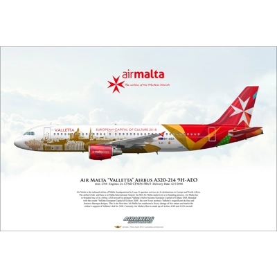 Air Malta Valletta Airbus A320-214 9H-AEO