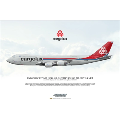 Cargolux "City of Esch-sur-Alzette" Boeing 747-8R7F LX-VCB
