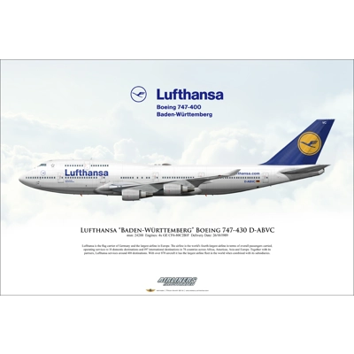 Lufthansa "Baden-Württemberg" Boeing 747-430 D-ABVC
