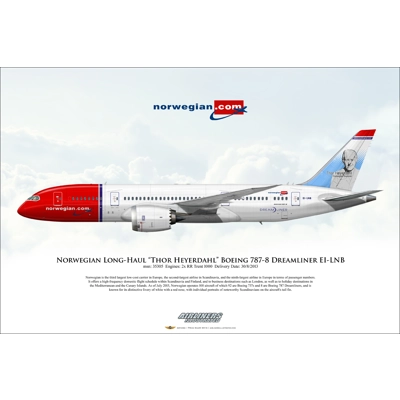 Norwegian Long-Haul "Thor Heyerdahl" Boeing 787-8 Dreamliner EI-LNB