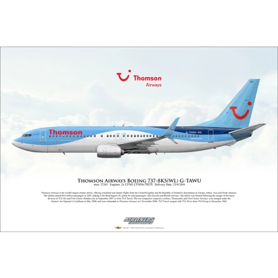 Thomson Airways Boeing 737-8K5 G-TAWU Thomson Airways Boeing 737-8K5 G-TAWU