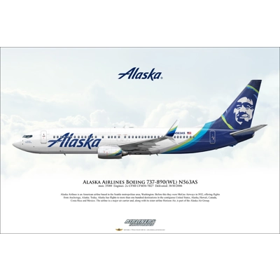 Alaska Airlines Boeing 737-890 N563AS Alaska Airlines Boeing 737-890 N563AS