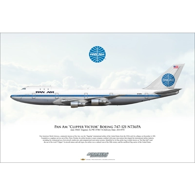 Pan Am "Clipper Victor" Boeing 747-121 N736PA