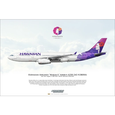 Hawaiian Airlines "Makali'i" Airbus A330-243 N380HA Hawaiian Airlines "Makali'i" Airbus A330-243 N380HA