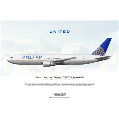 United Airlines Boeing 767-322ER N644UA
